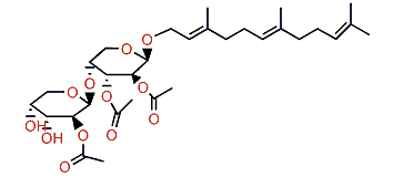 Farnesyl 4-O-b-D-arabinopyranosyl-b-D-arabinopyranoside-2,2',3-triacetate